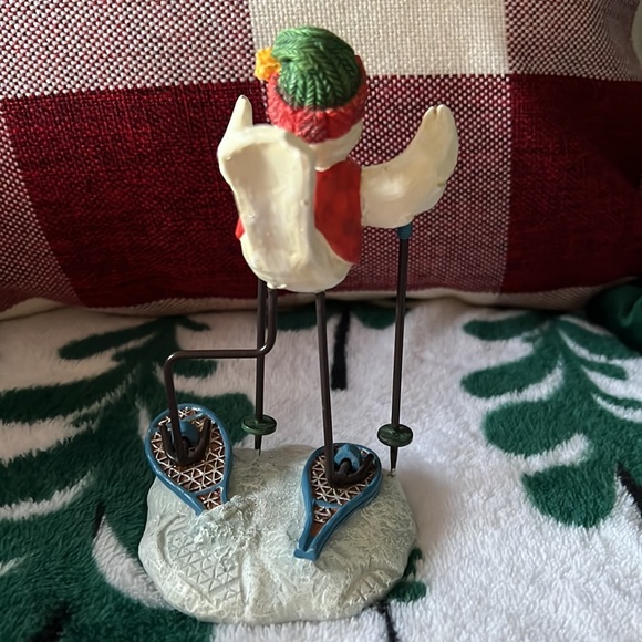 Russ Merrily We Tweet Along White Snowbird in Snowshoes 5.25” tall - Picture 3 of 5